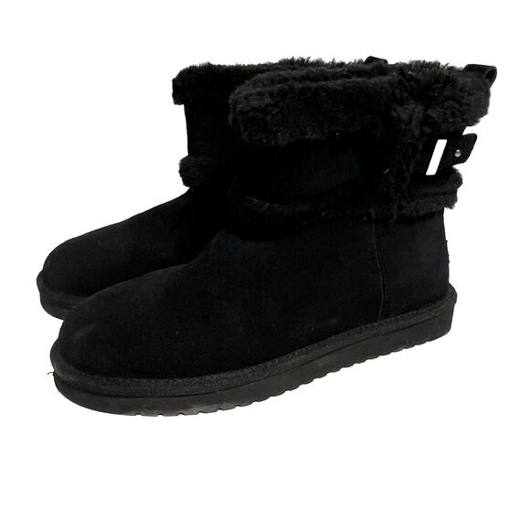 KOOLABURRA UGG Barlee Mini Boots Ankle Faux Fur Winter Pull On Women's US 9 - Picture 1 of 6